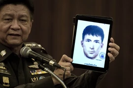 Ảnh một nghi can người nước ngoài bị bắt giữ do cảnh sát Thái Lan cung cấp ngày 1/9. (Nguồn: AFP/TTXVN)