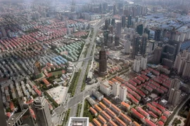 Quần thể các căn hộ tại Pudong, Thượng Hải. (Nguồn: THX/TTXVN)