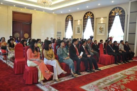 Quang cảnh buổi míttinh. (Ảnh: Tường Thu- Hải Yến/Vietnam+)