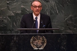 Phó Tổng thư ký Liên hợp quốc Jan Eliasson phát biểu tại hội nghị. (Nguồn: AFP/TTXVN)