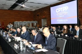 Các đại biểu dự phiên họp toàn thể của Bộ trưởng các nước thành viên CPTPP tại Vancouver, Canada. (Ảnh: Trung Dũng/PV TTXVN tại Canada)