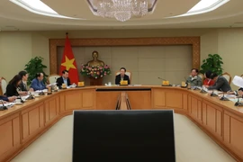 Phó Thủ tướng Trần Hồng Hà chủ trì cuộc họp với lãnh đạo một số bộ, ngành liên quan về đề án hợp nhất 2 Bộ: Nông nghiệp và Phát triển nông thôn, Tài nguyên và Môi trường. (Ảnh: Diệp Trương/ TTXVN).