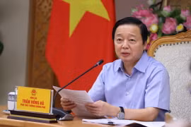 Phó Thủ tướng Trần Hồng Hà phát biểu chỉ đạo. (Ảnh: Văn Điệp/TTXVN)