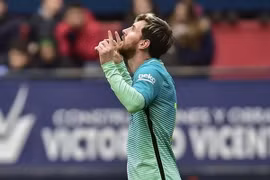 Messi lập cú đúp giúp Barcelona chiến thắng. (Nguồn: AP)
