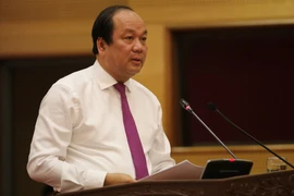 Bộ trưởng Chủ nhiệm Văn phòng Chính phủ Mai Tiến Dũng lên tiếng vụ Trịnh Vĩnh Bình. (Ảnh: Minh Sơn/Vietnam+)