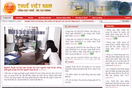 Người nộp thuế có thể sẽ tương tác với ngành thuế tại cổng thông tin điện tử duy nhất thay vì phân tán như hiện tại. (Ảnh: gdt.gov.vn)