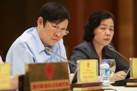 Thứ trưởng Bộ Y tế Nguyễn Viết Tiến đề xuất bổ sung thành viên trong hội đồng thẩm định cấp giấy phép sau vụ VN Pharma. (Ảnh: Minh Sơn/Vietnam+)
