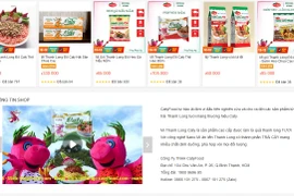 Gian hàng của CatyFood trên Shopee chứng kiến sự bùng nổ đơn hàng trong những ngày qua. (Nguồn: Vietnam+)