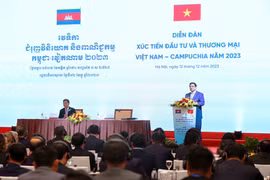 Thủ tướng Phạm Minh Chính phát biểu tại Diễn đàn. (Ảnh: An Đăng/TTXVN)