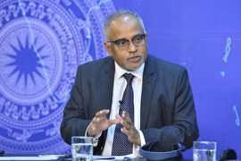 Ông Shantanu Chakraborty, Giám đốc Quốc gia Ngân hàng Phát triển châu Á (ADB) tại Việt Nam phát biểu. (Ảnh: Minh Đức/TTXVN)