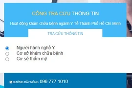 Sở Y tế khuyến cáo người dân, khi lựa chọn thực hiện các dịch vụ khám bệnh, chữa bệnh có thể tra cứu vào đường link https://thongtin.medinet.org.vn.