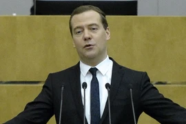 Thủ tướng Nga Dmitry Medvedev. (Nguồn: AFP/TTXVN)