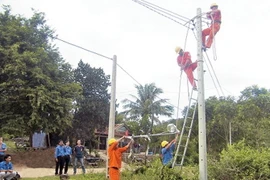 Điện lưới về khắp các thôn bản. (Ảnh: PV/Vietnam+)