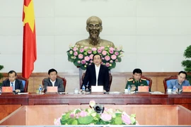 Phó Thủ tướng Hoàng Trung Hải phát biểu tại Hội nghị. (Ảnh: Phạm Kiên/TTXVN)