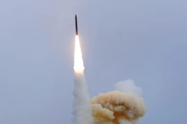 Tên lửa phòng thủ triển khai trên mặt đất đánh chặn tên lửa tầm trung (GMD) của Mỹ. (Nguồn: AFP/TTXVN)