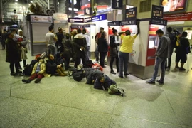 Người di cư tại nhà ga ở Munich ngày 12/9. (Nguồn: AFP/TTXVN)