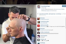 Hé lộ hình ảnh McAvoy cạo trọc đầu trong phần cuối của "X-Men"