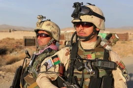 Binh sỹ Afghanistan tham gia chiến dịch truy quét khủng bố tại tỉnh miền đông Ghazni. (Nguồn: THX/TTXVN)