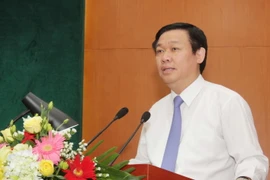 Trưởng ban Kinh tế Trung ương Vương Đình Huệ. (Ảnh: Phương Hoa/TTXVN)