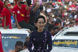 Thủ lĩnh Đảng NLD, bà Aung San Suu Kyi. (Nguồn: AFP/TTXVN)