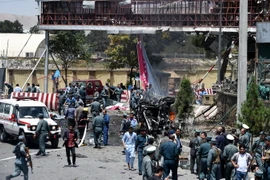 Hiện trường một vụ đánh bom tại Kabul, Afghanistan. (Nguồn: AFP/TTXVN)