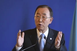 Tổng thư ký Liên hợp quốc Ban Ki-moon. (Nguồn: AFP/TTXVN)