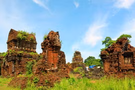Khu đền tháp trong Di sản Văn hóa Thế giới Mỹ Sơn. (Ảnh: Thế Duyệt/TTXVN)