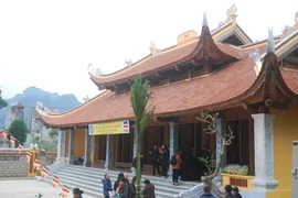 Chùa Trúc Lâm Tà Lùng. (Ảnh: Quân Trang/TTXVN)