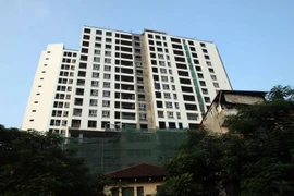 Tòa nhà số 8B Lê Trực. (Ảnh: Tuấn Anh/TTXVN)