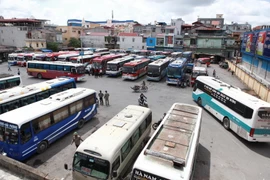 Bến xe Niệm Nghĩa, Hải Phòng. (Ảnh: Lâm Khánh/TTXVN)