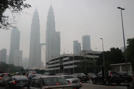 Khói bụi bao phủ thủ đô Kuala Lumpur. (Ảnh : Kim Dung/Vietnam+)