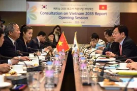 Lễ khai mạc Chương trình Tư vấn báo cáo Việt Nam 2035 tại trụ sở KOICA.(Ảnh: Phạm Duy/Vietnam+)