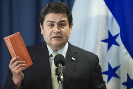 Tổng thống Honduras Juan Orlando Hernandez. (Nguồn: AFP/TTXVN)