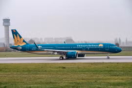 Máy bay của hãng hàng không Vietnam Airlines. (Ảnh: CTV Anh Tuấn)