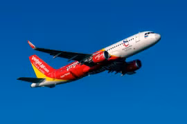 Máy bay của Vietjet Thái Lan. (Ảnh: Mỹ Kiều)