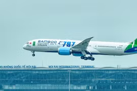 Dự kiến đến cuối năm 2020, Bamboo Airways sẽ khai thác 50 máy bay, với 12 trong số đó là Boeing 787-9. (Ảnh: CTV/Vietnam+)