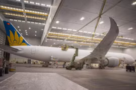 Dự kiến đầu tháng 8/2019, Vietnam Airlines sẽ nhận về chiếc máy bay Boeing 787-10 đầu tiên trong số 8 chiếc theo hợp đồng thuê mua tàu bay. (Ảnh: Boeing).