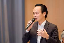 Ông Trịnh Văn Quyết, Chủ tịch Tập đoàn FLC nói về kế hoạch mở đường bay thẳng Việt Nam tới Mỹ. (Ảnh: Việt Hùng/Vietnam+)