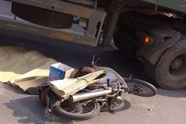 Hiện trường một vụ tai nạn giao thông. (Ảnh: CTV Mạnh Cường)