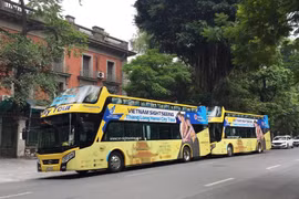 Tuyến xe City Tour 02 mới được điều chỉnh có lộ trình trùng 90% với tuyến City Tour 01. (Ảnh: Việt Hùng/Vietnam+)