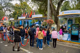 Vietnam Airlines Festa là sự kiện thường kỳ được Vietnam Airlines tổ chức 2 tháng/lần, thuộc chuỗi chương trình hợp tác phát triển du lịch, văn hóa, xã hội giữa Vietnam Airlines và thành phố Hà Nội. (Ảnh: Đức Anh)