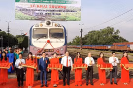 Ngành đường sắt có thêm đoàn tàu container nhanh hành trình 40 tiếng. (Ảnh: Việt Hùng/Vietnam+)