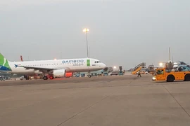 Bamboo Airways đã chính thức cất cánh chuyến bay thương mại đầu tiên. (Ảnh: Thu Huyền)