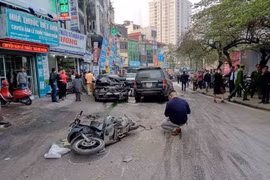 Hiện trường một vụ tai nạn giao thông. (Ảnh: Sơn Bách/Vietnam+)