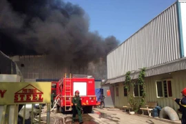 Hiện trường vụ cháy. (PV/Vietnam+) 