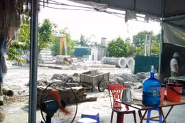 Hàng loạt công trình nhà xưởng vi phạm tại xã Tiên Dược vẫn hiên ngang tồn tại. (Ảnh: H.V/Vietnam+)