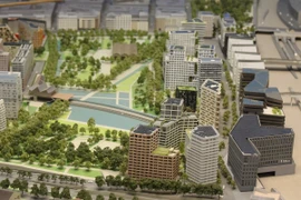 Khu đô thị sinh thái Clichy-Batignolles nằm tại quận 17, với diện tích 54ha, trong đó có tới 10ha công viên cây xanh. (Ảnh: Hùng Võ/Vietnam+)