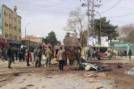 Hiện trường một vụ đánh bom ở Afghanistan. Ảnh minh họa. (Nguồn: AFP/TTXVN)