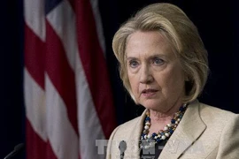 Cựu Ngoại trưởng Hoa Kỳ Hillary Clinton. (Nguồn: AFP/TTXVN)