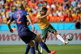 Ảnh động cú nã đại bác tuyệt đẹp của Tim Cahill vào lưới Hà Lan